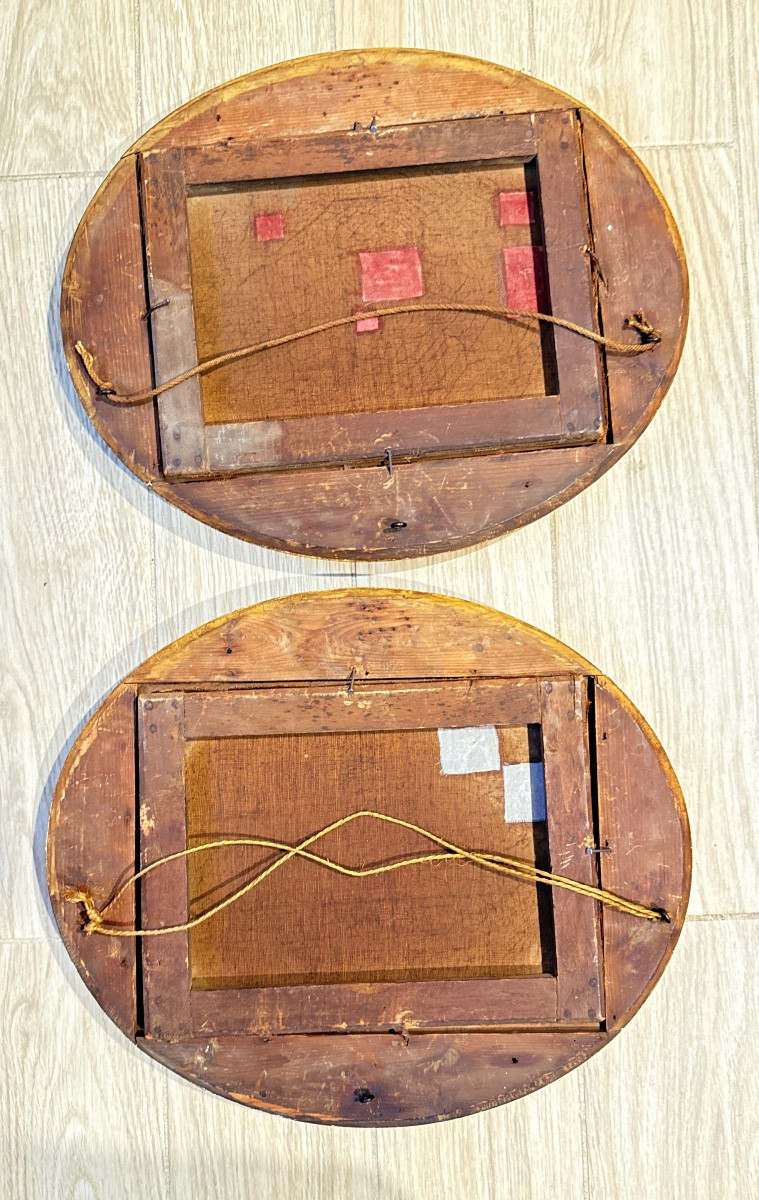 LANFANT de METZ ( 1814-1892 ) Paire de Pendants -photo-3