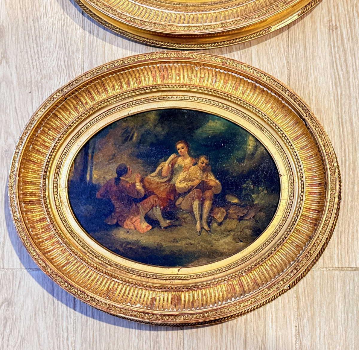 Pair Of Pendants : Lanfant De Metz ( 1814-1892 )-photo-3