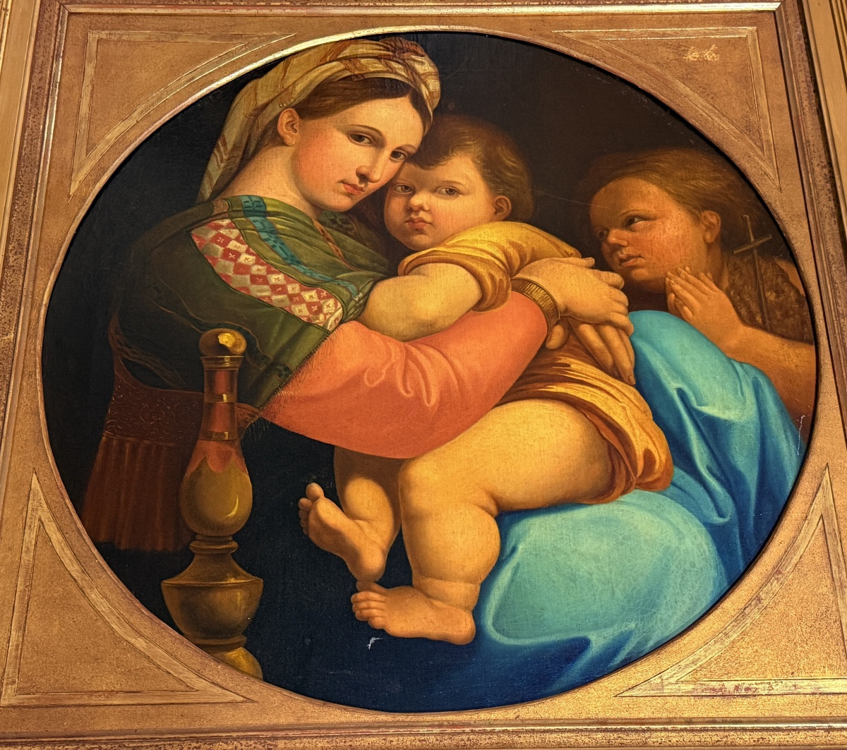 Virgin And Child , In The Taste Of Raphael , 19th Century-photo-4
