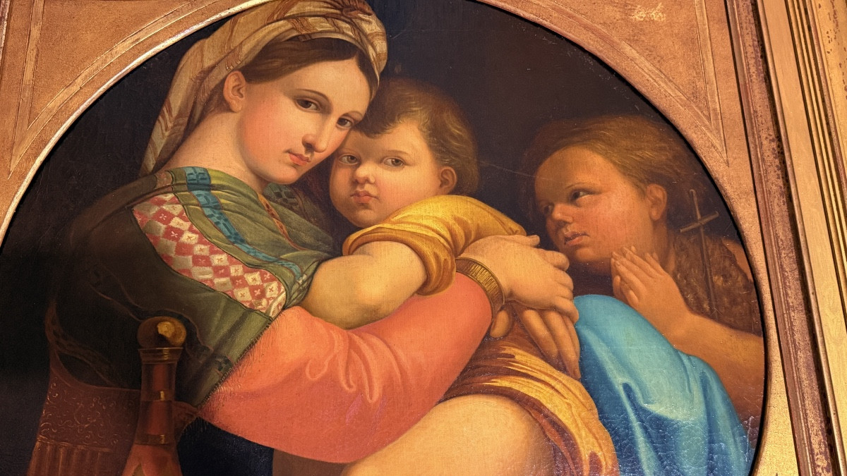Virgin And Child , In The Taste Of Raphael , 19th Century-photo-8