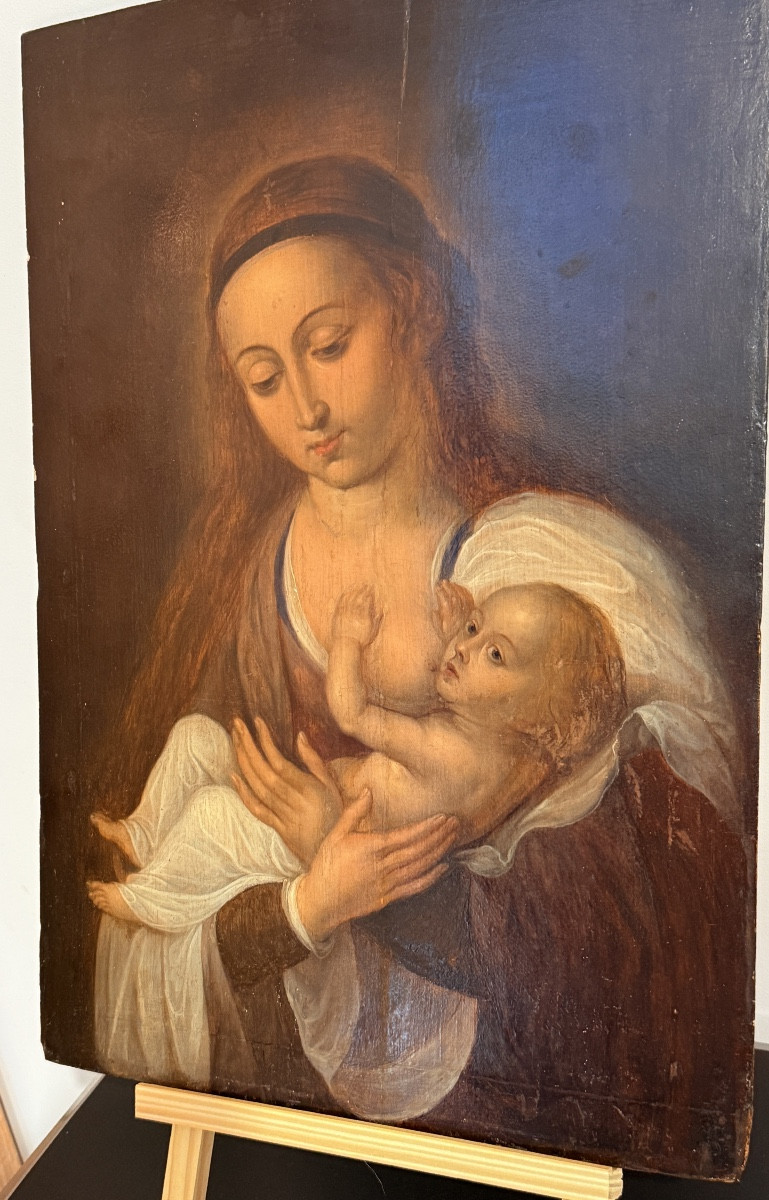 Tableau Vierge De Lait , 16th Century-photo-2