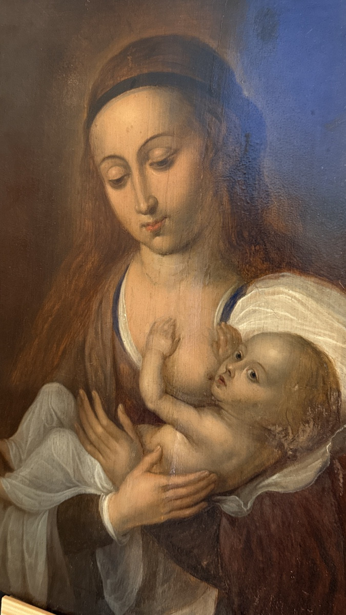Tableau Vierge De Lait , 16th Century-photo-3