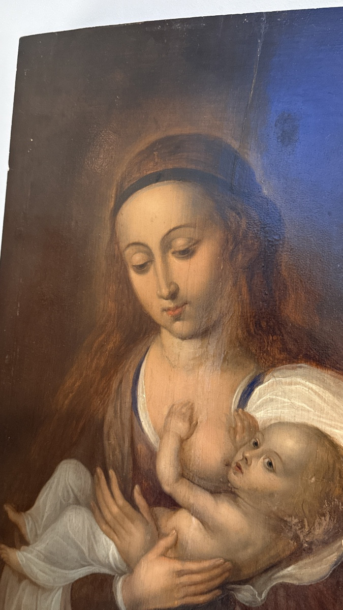 Tableau Vierge De Lait , 16th Century-photo-4