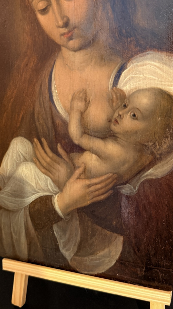 Tableau Vierge De Lait , 16th Century-photo-5