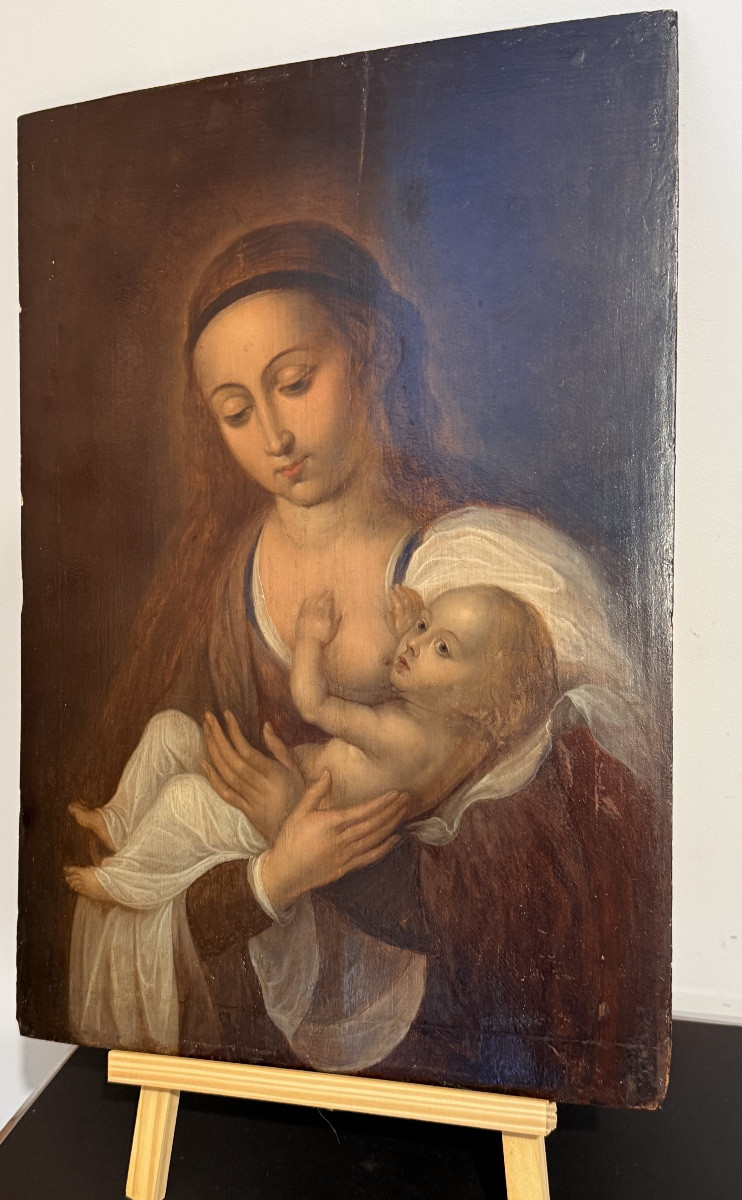 Tableau Vierge De Lait , 16th Century-photo-7