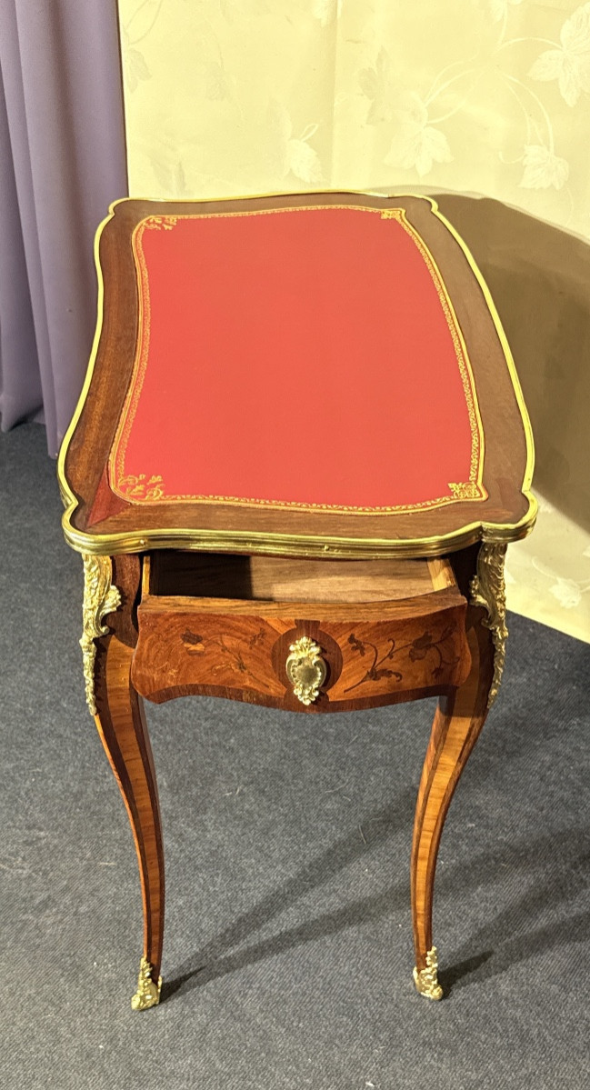 Louis XV Writing Table, 19th Century-photo-3
