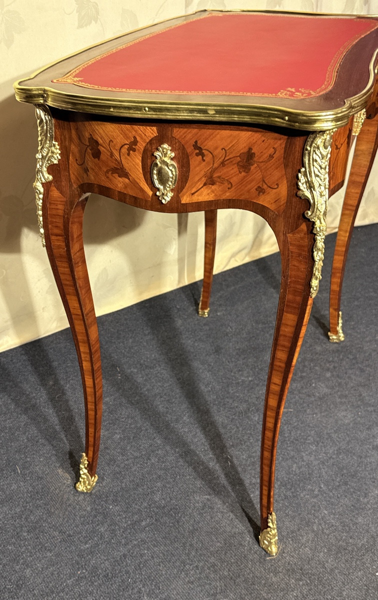 Louis XV Writing Table, 19th Century-photo-4
