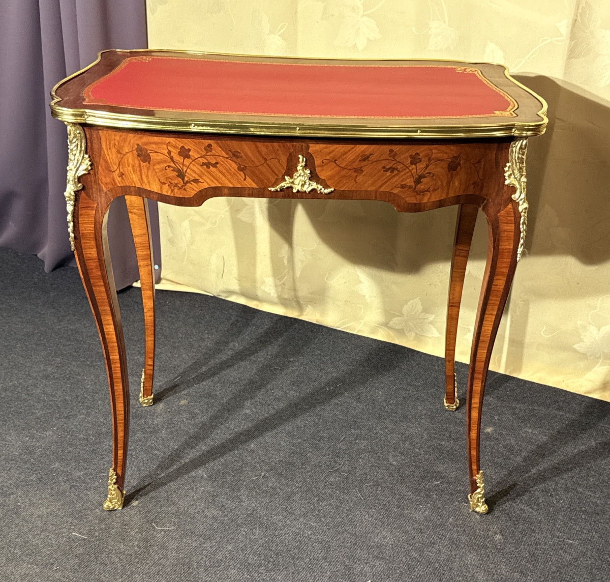 Louis XV Writing Table, 19th Century-photo-5