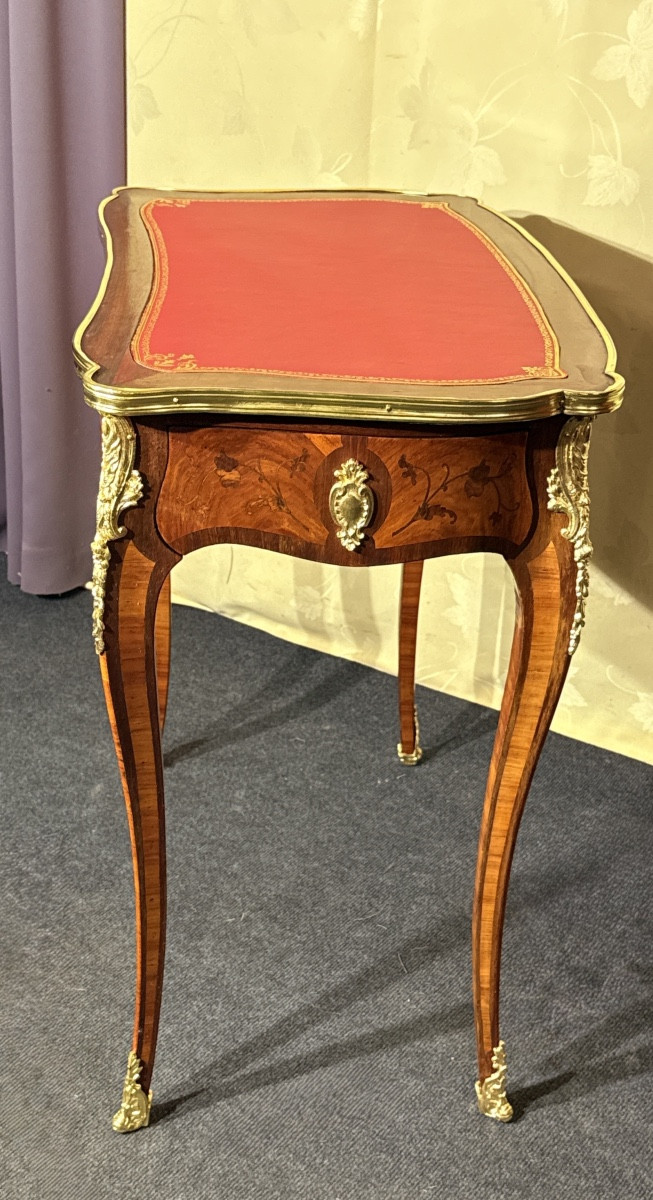 Louis XV Writing Table, 19th Century-photo-6