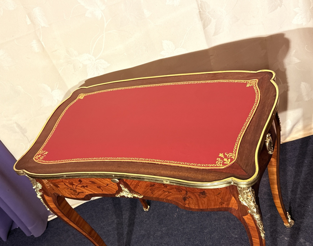 Louis XV Writing Table, 19th Century-photo-7