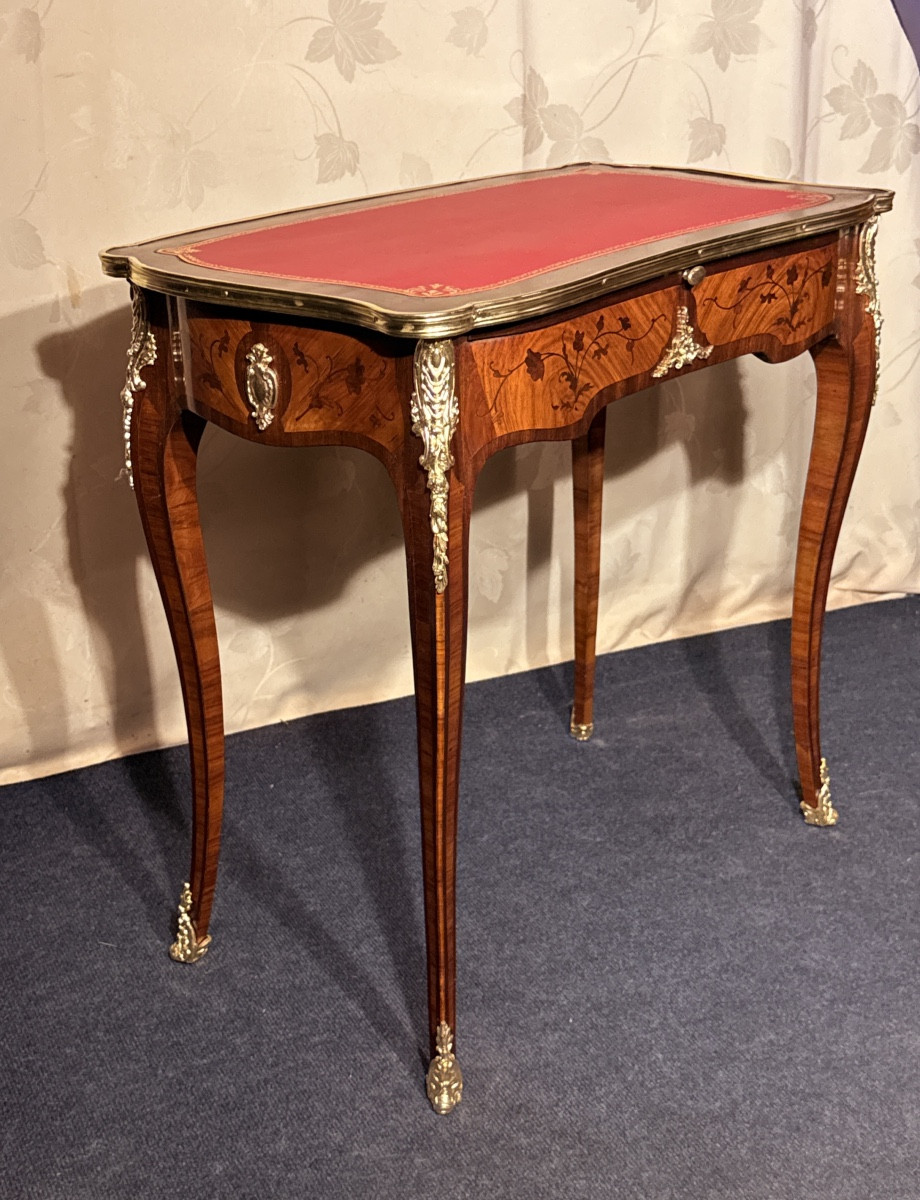 Louis XV Writing Table, 19th Century-photo-8