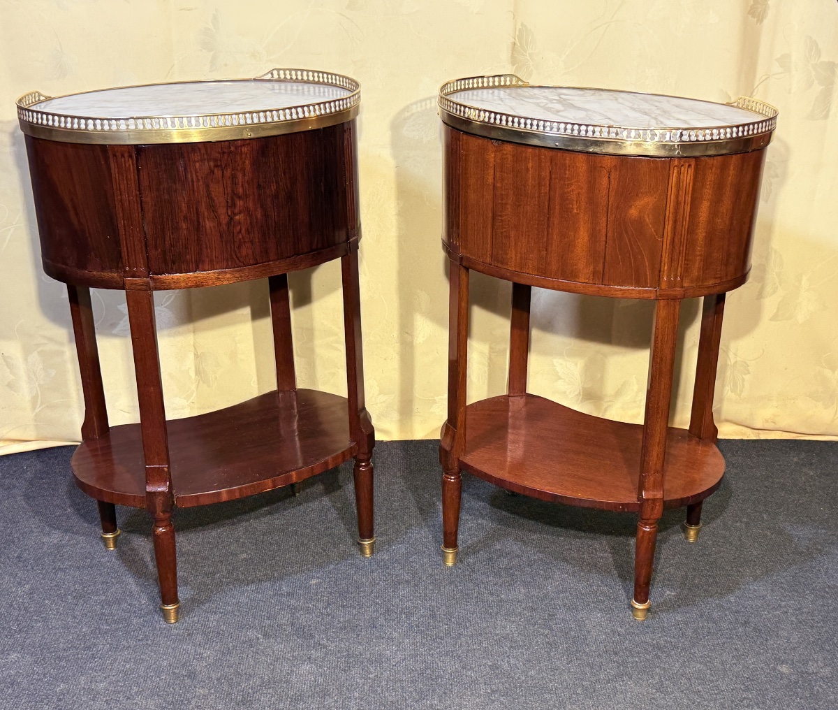 Pair Of Louis XVI Mahogany Chiffonnières, 18th Century-photo-2