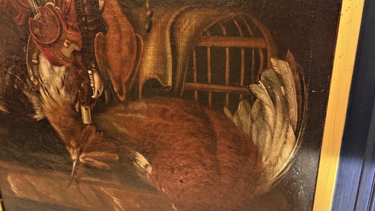 Still Life Painting , Retour De Chasse , 19th Century-photo-1