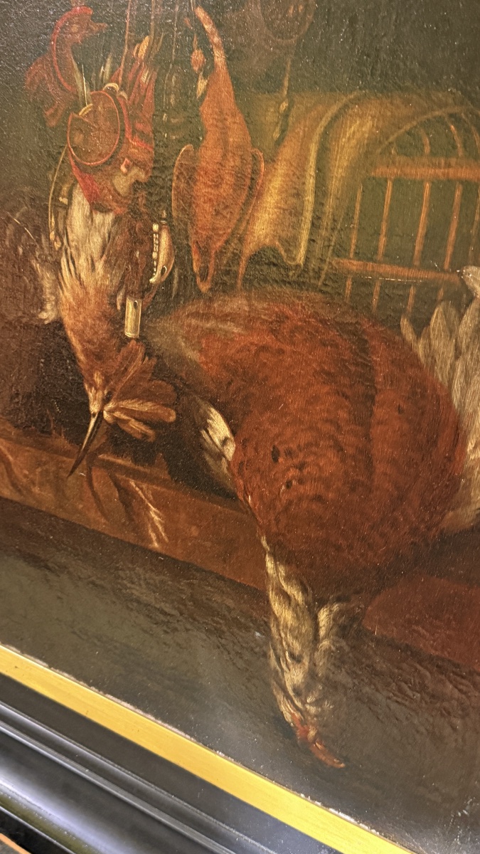 Still Life Painting , Retour De Chasse , 19th Century-photo-2