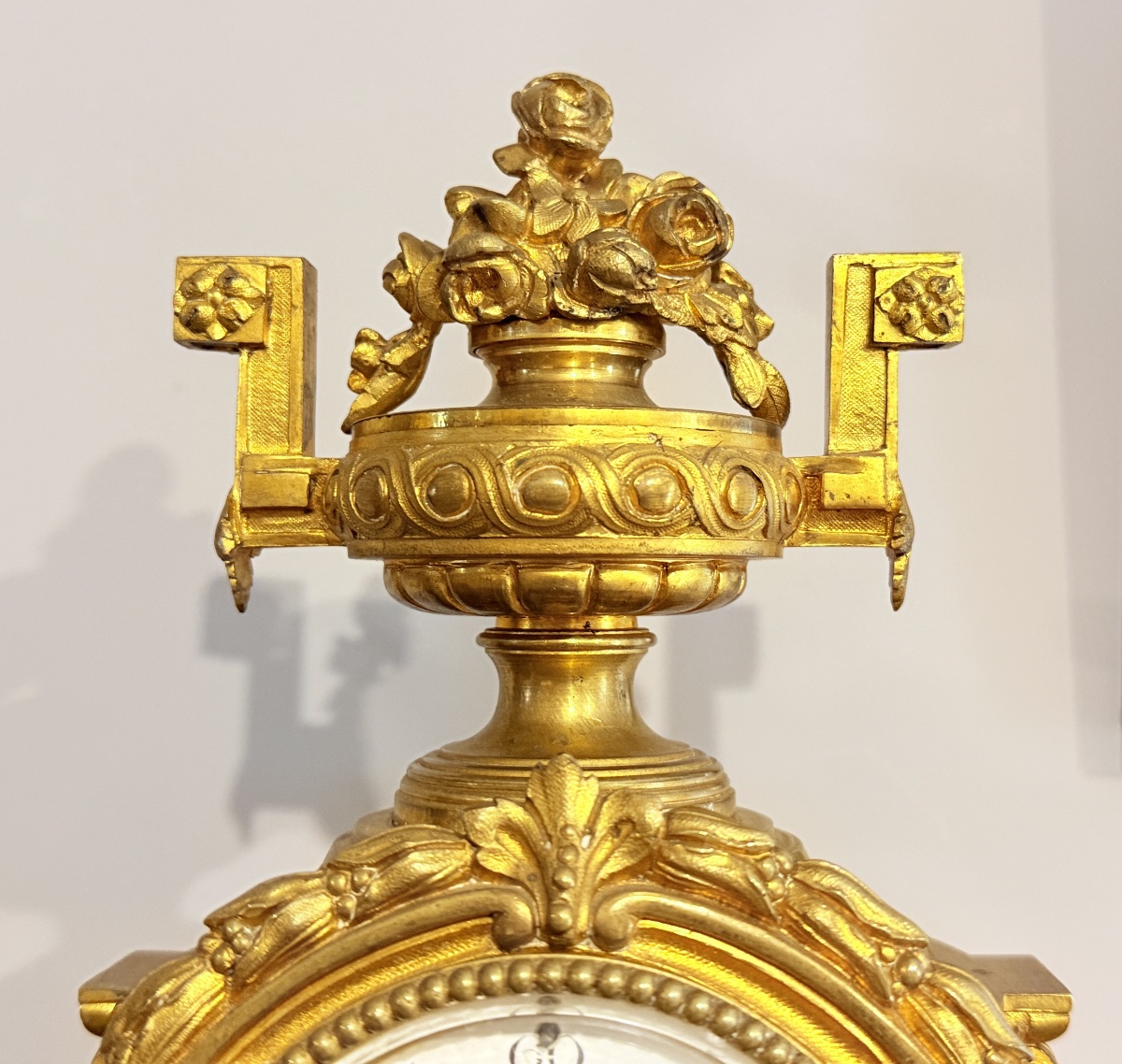 Louis XVI Bronze Clock, 19th Century-photo-2