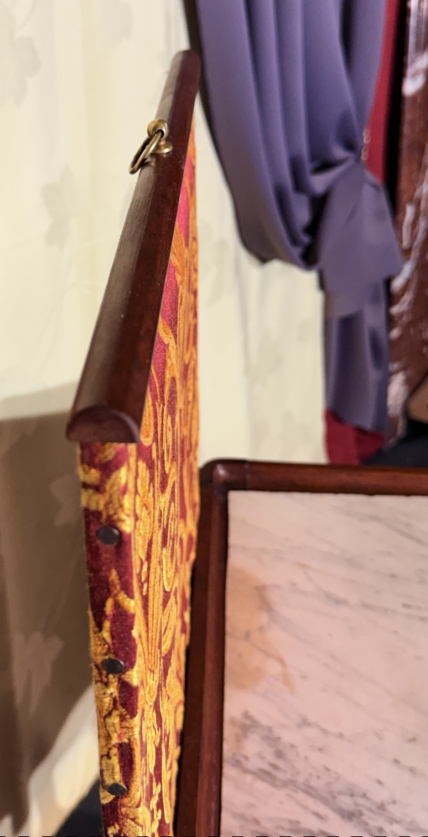 Table de Salon à Écran en Acajou , Estampillée CANABAS , XVIIIe Siècle -photo-1