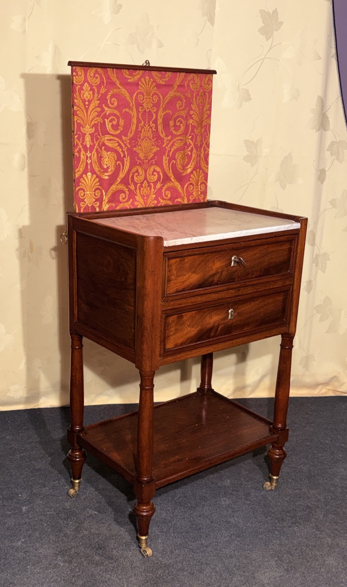 Table de Salon à Écran en Acajou , Estampillée CANABAS , XVIIIe Siècle 