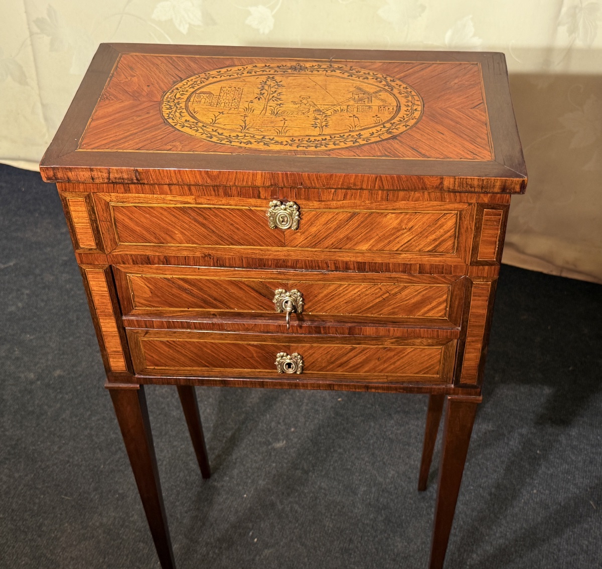 Table de Salon Louis XVI , Époque XVIIIe Siècle -photo-2