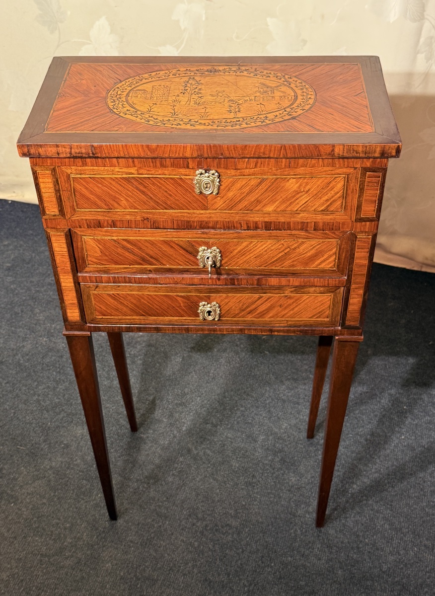 Table de Salon Louis XVI , Époque XVIIIe Siècle -photo-3