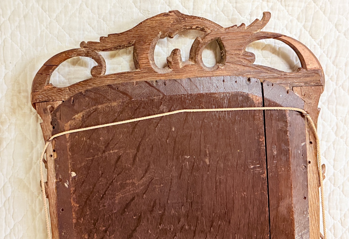 Louis XV-style Mirror In Carved Oak -photo-6