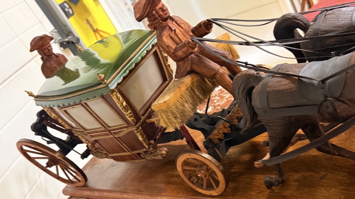 Maquette : Carosse Royal d’apparat tiré par 4 Chevaux : 140 CM -photo-8