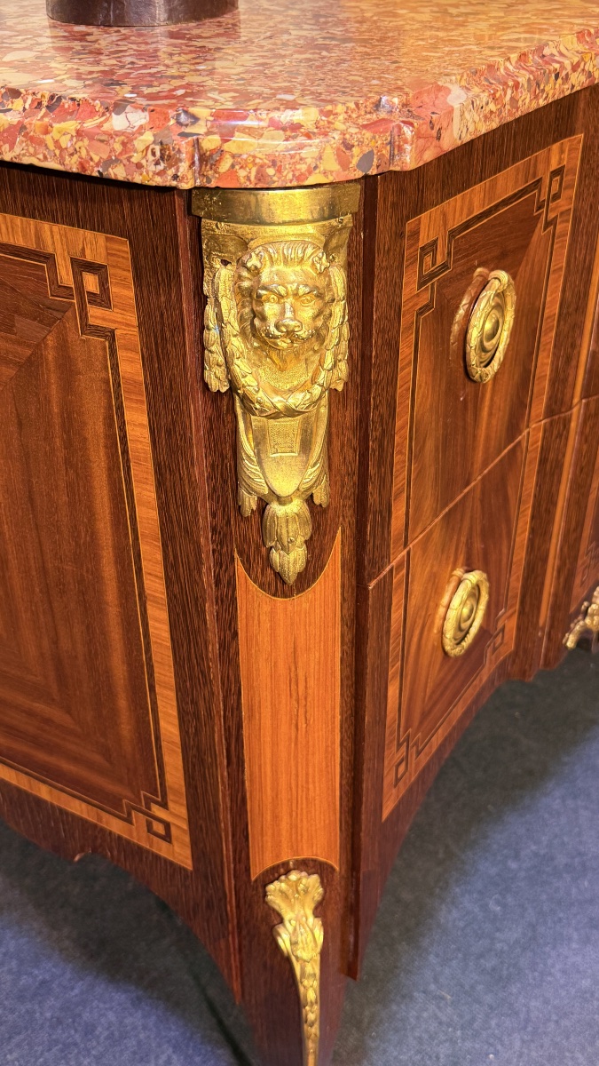 Transitional-era Chest Of Drawers, Stamped "rubestuck," -photo-2