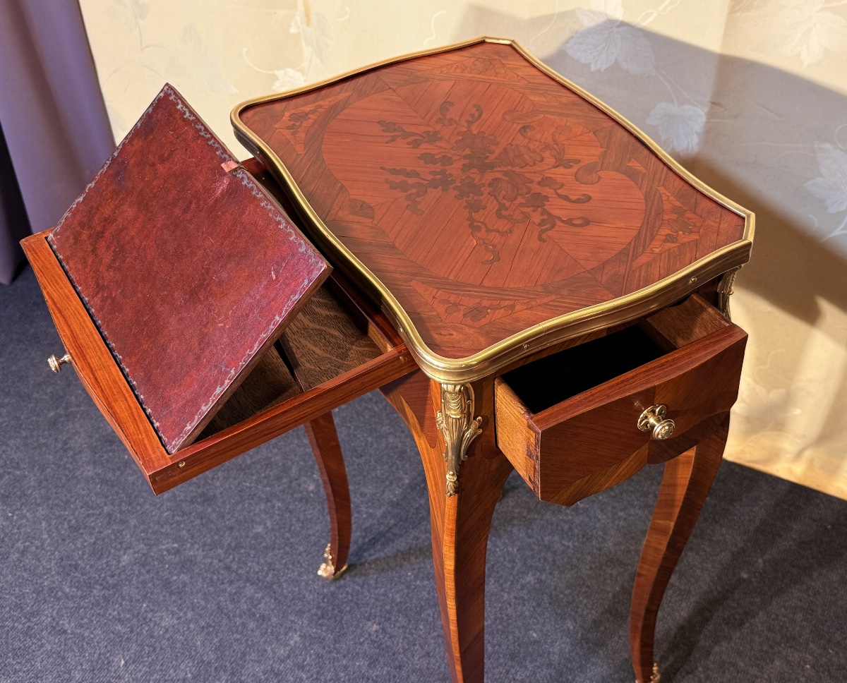 Coffee Table Designed By Alphonse Gouffe, Late 19th Century -photo-3
