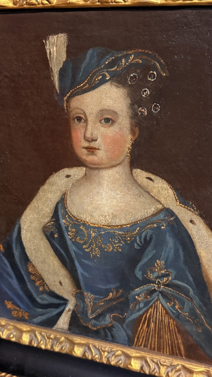D’après Pierre GOBERT , Portrait de Marie Thérèse d’AUTRICHE , XVIIe -photo-3