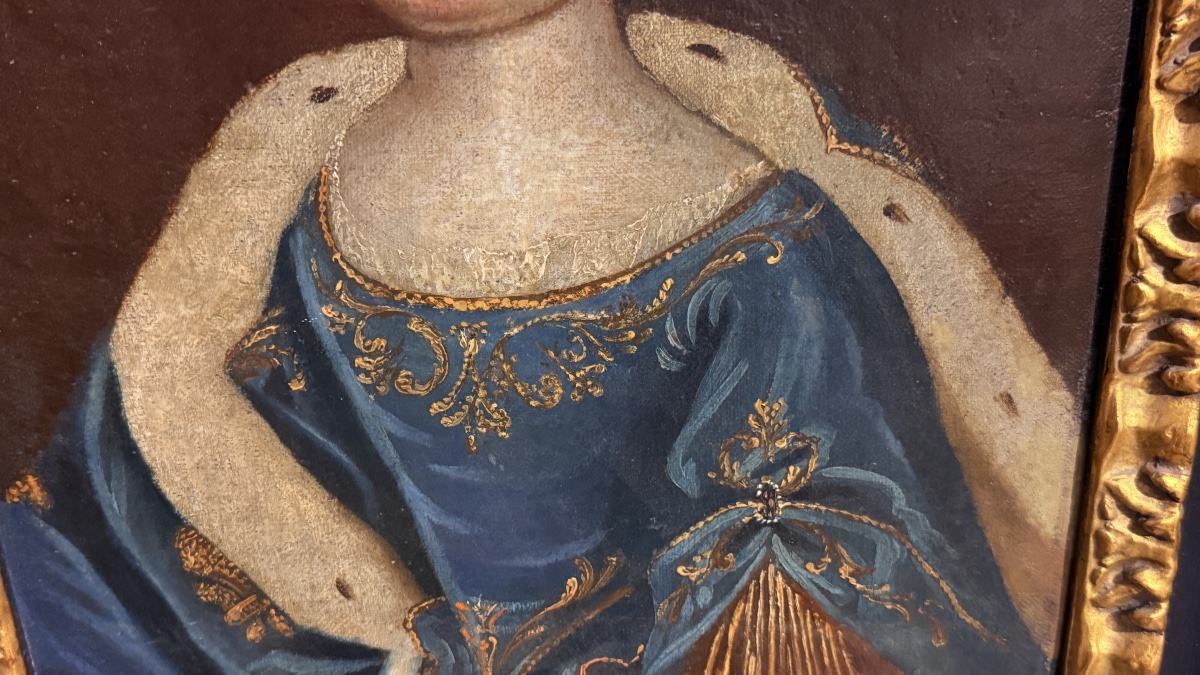 D’après Pierre GOBERT , Portrait de Marie Thérèse d’AUTRICHE , XVIIe -photo-3