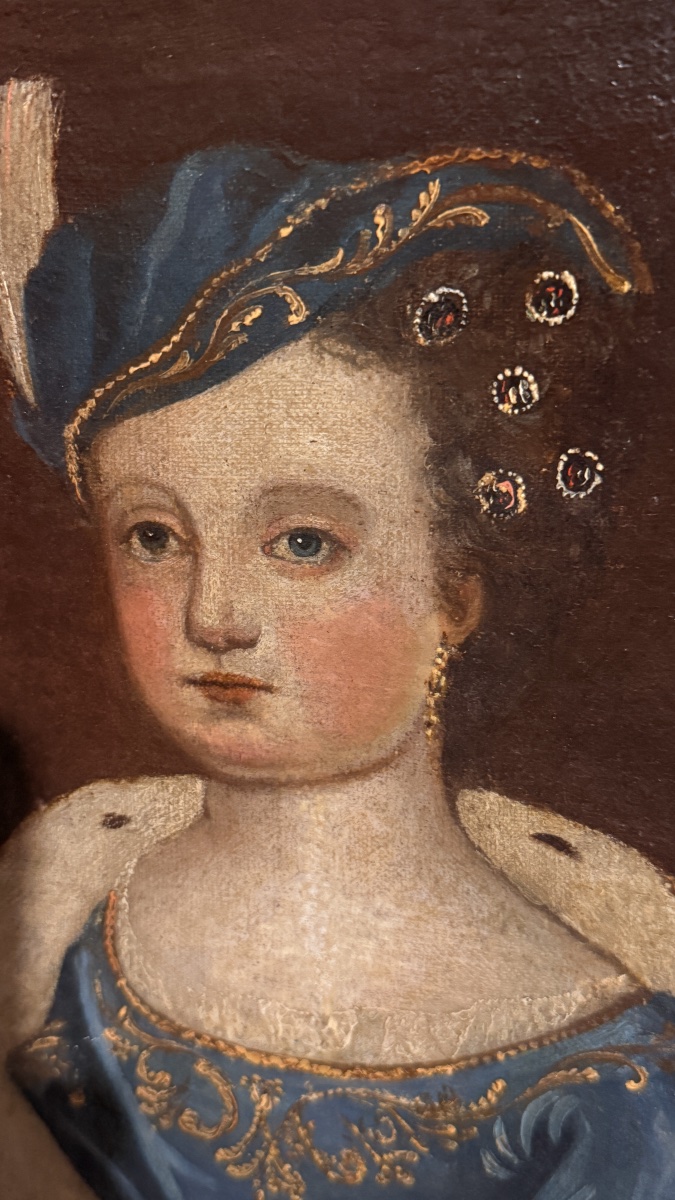 D’après Pierre GOBERT , Portrait de Marie Thérèse d’AUTRICHE , XVIIe -photo-5