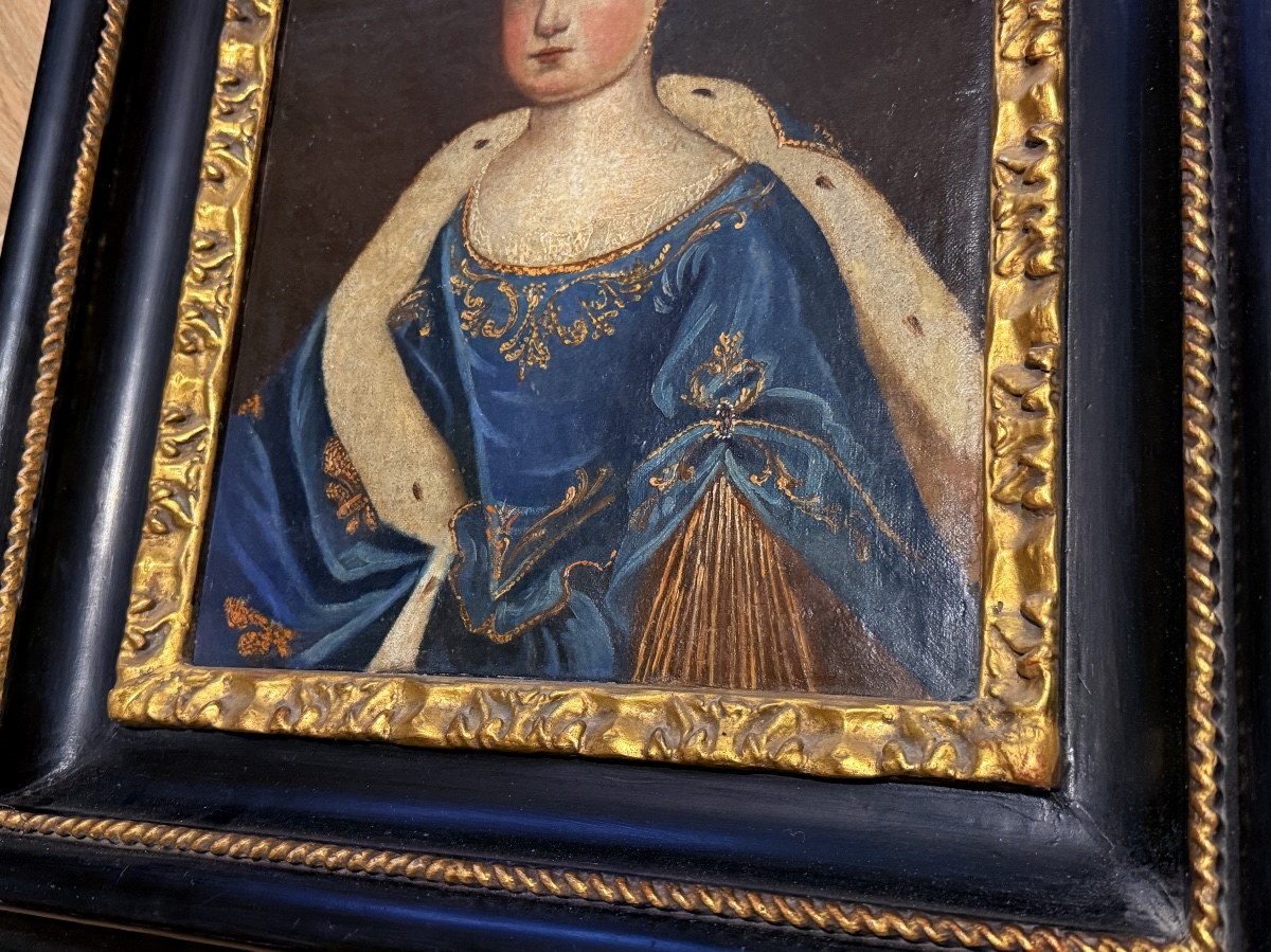 D’après Pierre GOBERT , Portrait de Marie Thérèse d’AUTRICHE , XVIIe -photo-6