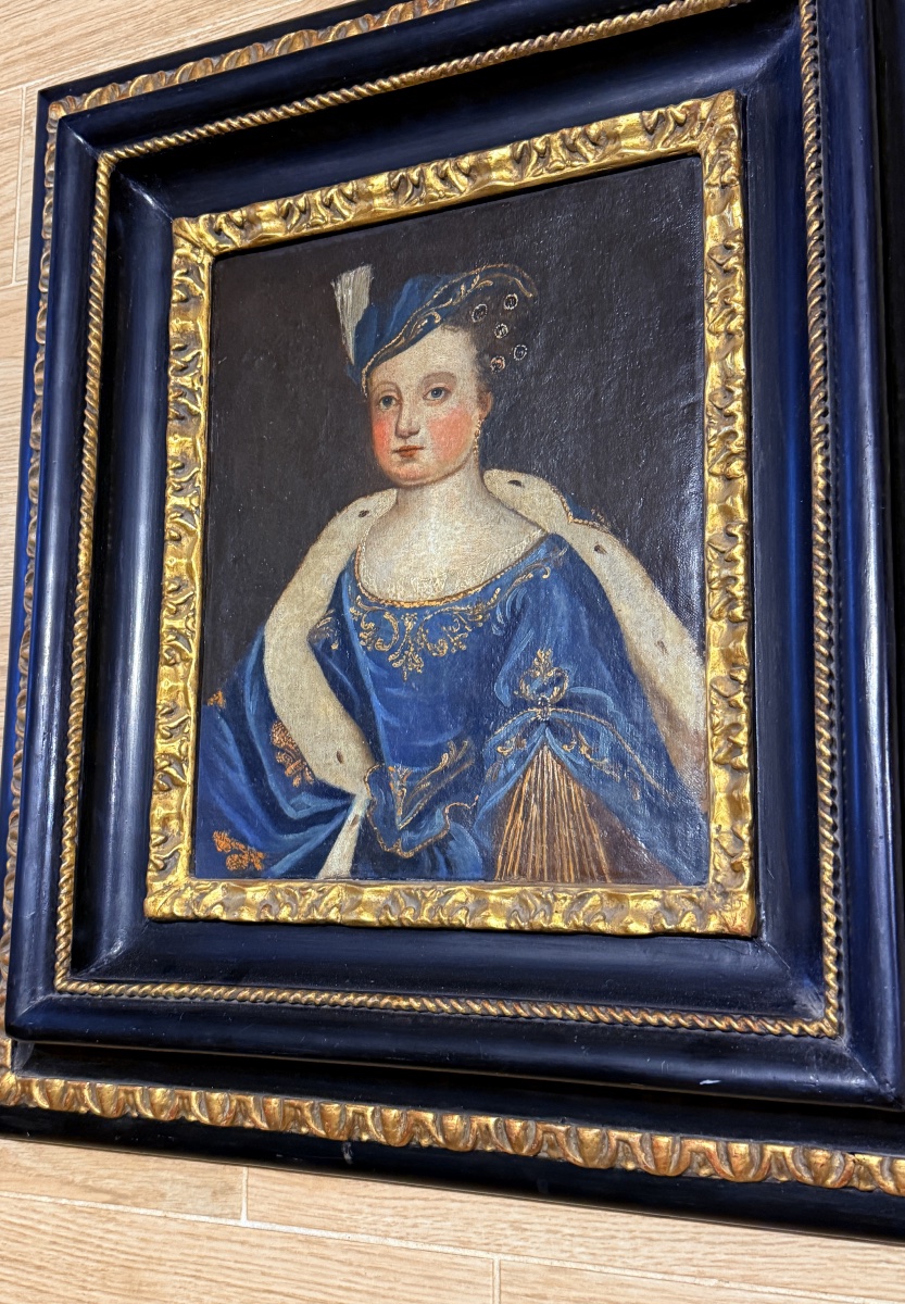 D’après Pierre GOBERT , Portrait de Marie Thérèse d’AUTRICHE , XVIIe -photo-8