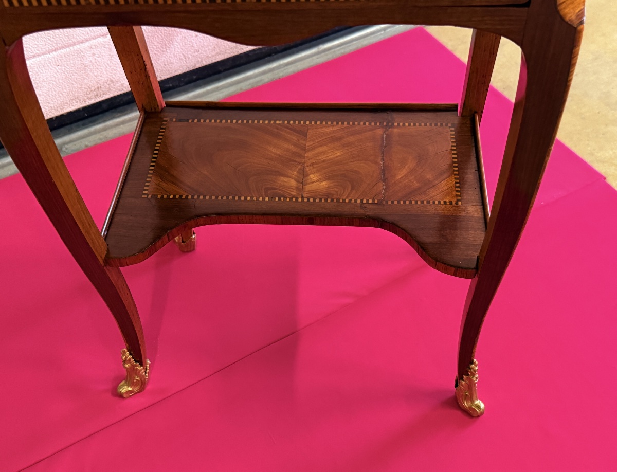 Table de Salon Estampillée DUSAUTOY , 18eme Siècle -photo-4