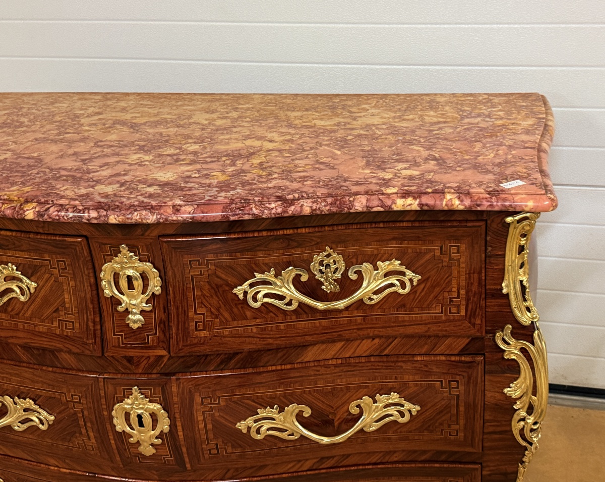 Commode Tombeau, Estampillée MONDON , XVIIIe Siècle -photo-1