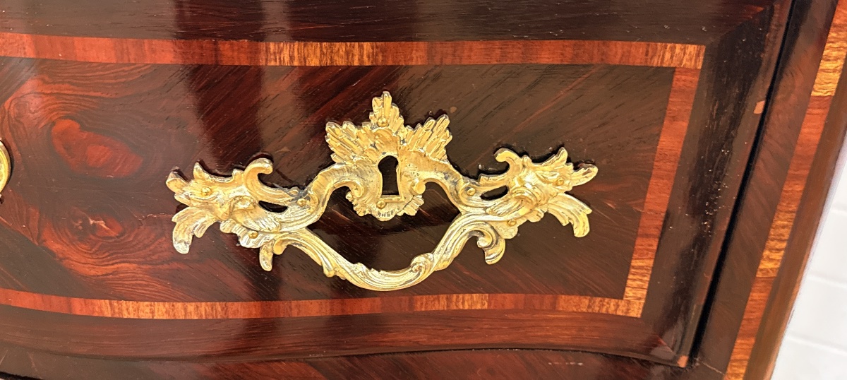 Commode Louis XV , Estampillée J.F. LELEU, XVIIIe Siècle -photo-8
