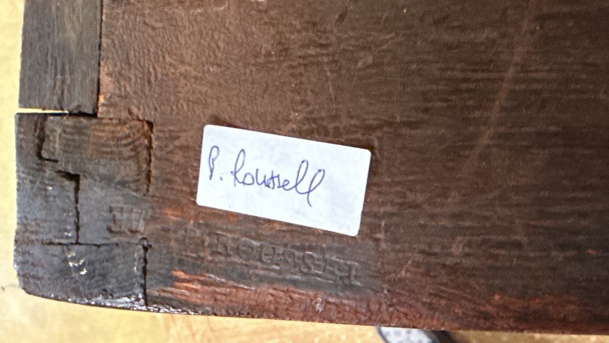 Curved Chest Of Drawers, Stamped "pierre Roussel," 18th Century -photo-5