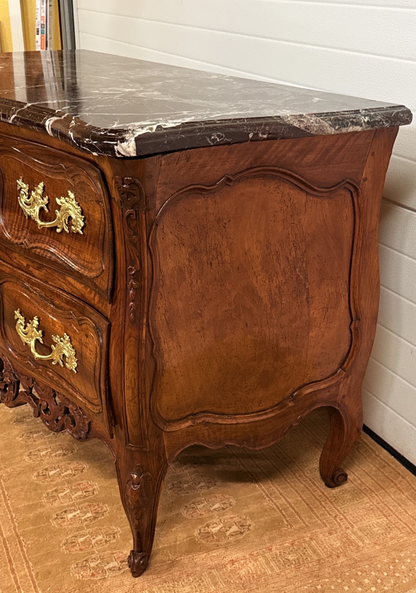 Commode Provençale Galbée , Estampillée D. BARIOL , XVIIIe siècle -photo-4