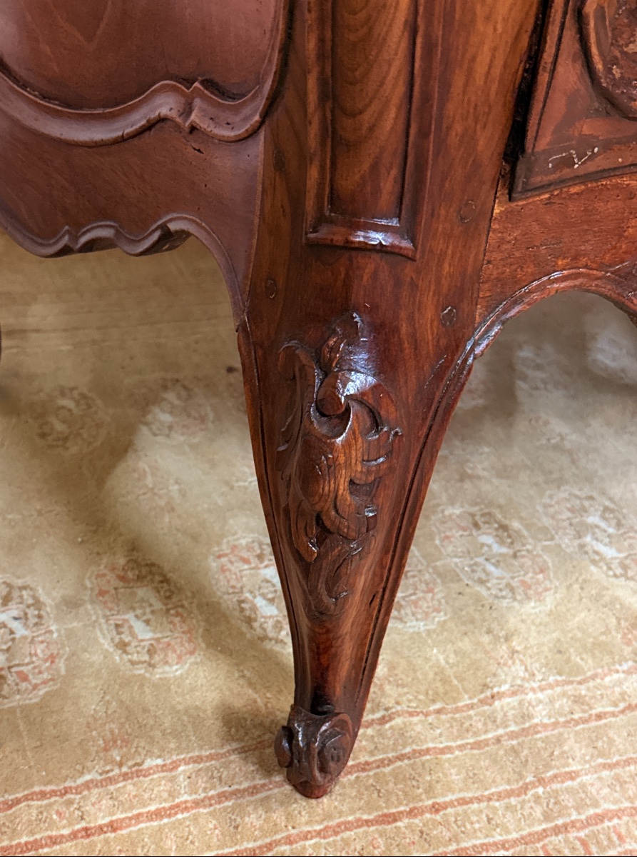 Commode Provençale Galbée , Estampillée D. BARIOL , XVIIIe siècle -photo-2