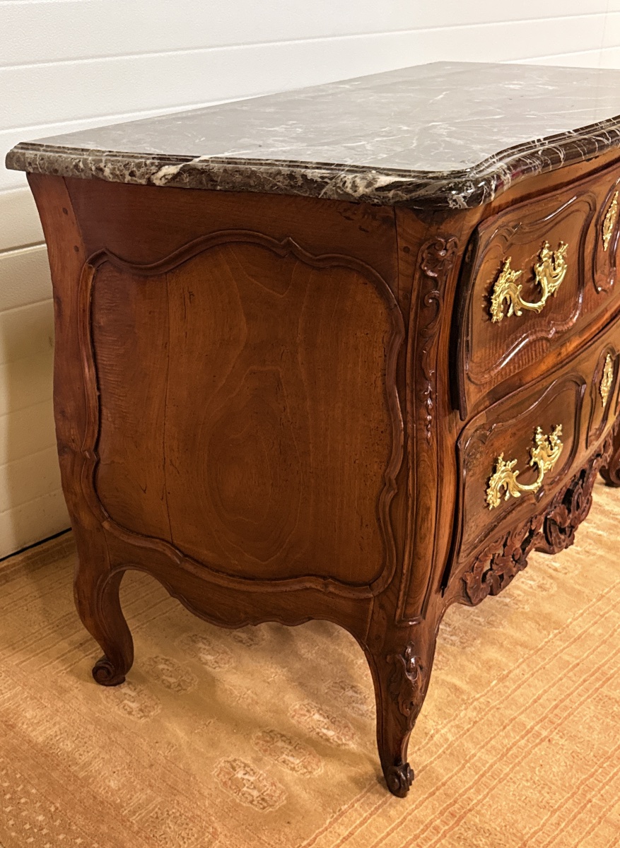 Commode Provençale Galbée , Estampillée D. BARIOL , XVIIIe siècle -photo-3