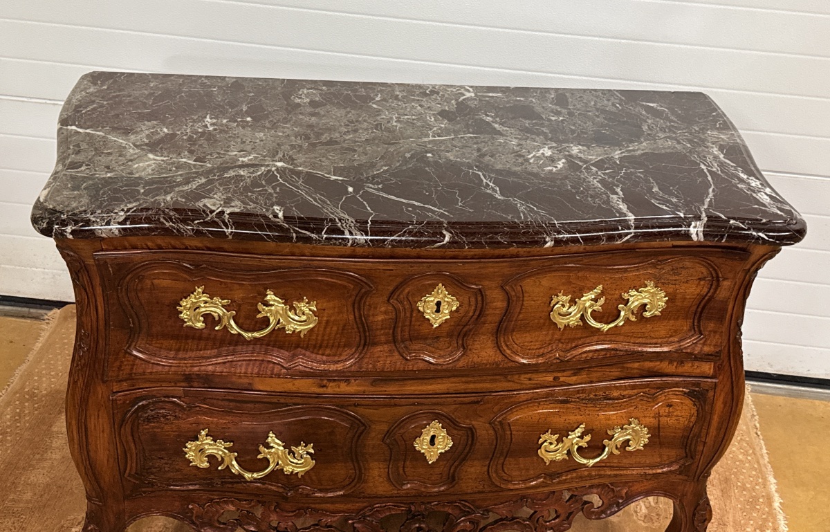 Commode Provençale Galbée , Estampillée D. BARIOL , XVIIIe siècle -photo-4