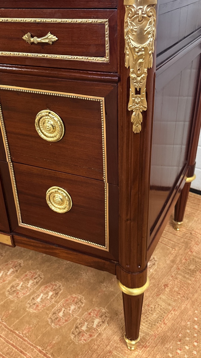 Commode Louis XVI , Estampillée J. P.  BERTRAND,  XVIIIe Siècle -photo-2