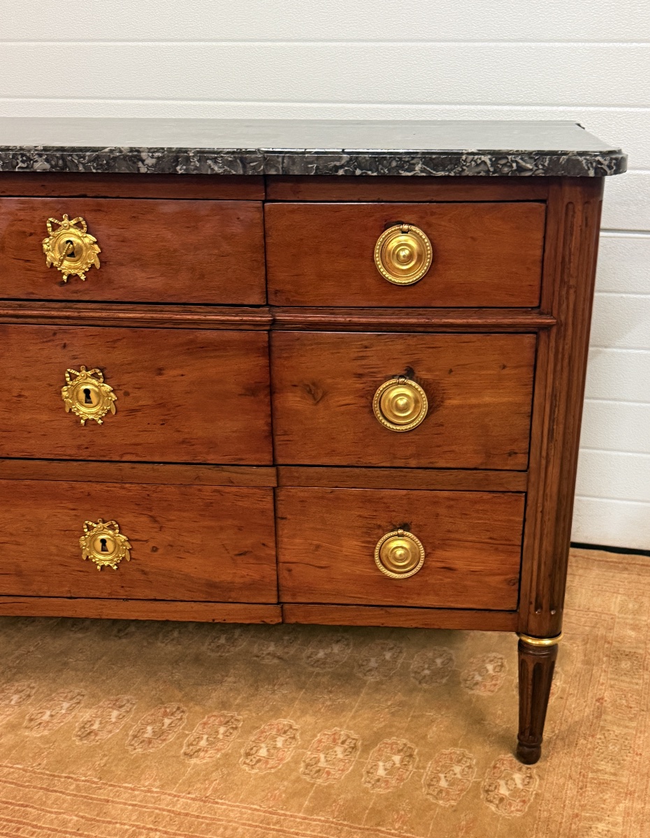 Louis XVI Chest Of Drawers, Stamped "c.c. Saunier," 18th Century -photo-4