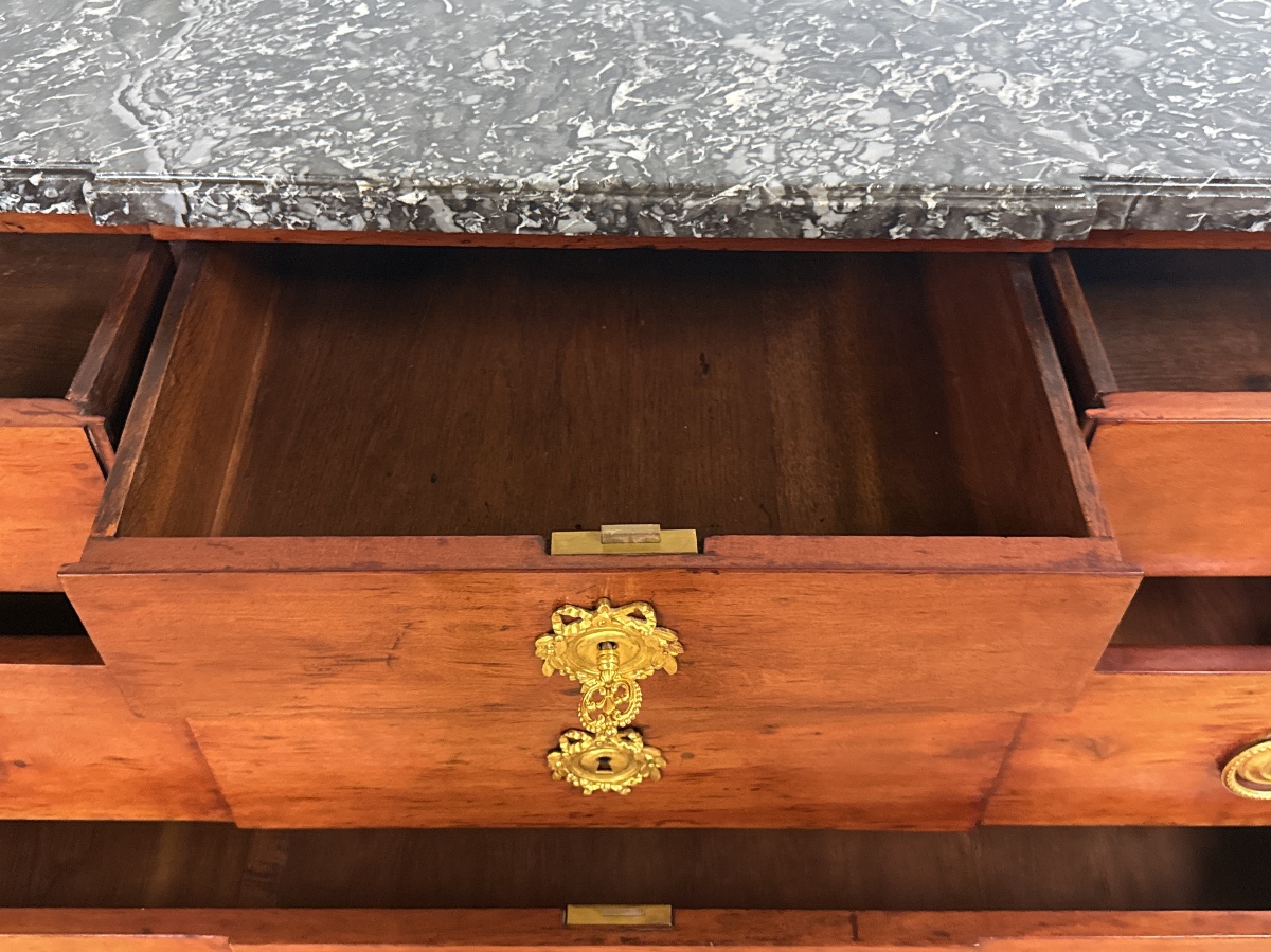 Louis XVI Chest Of Drawers, Stamped "c.c. Saunier," 18th Century -photo-5