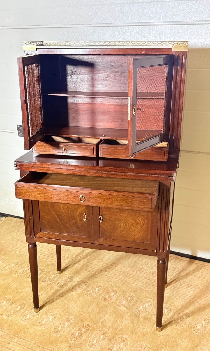 Cabinet Louis 16 , Estampillé E. AVRIL, Époque XVIIIe Siècle -photo-2