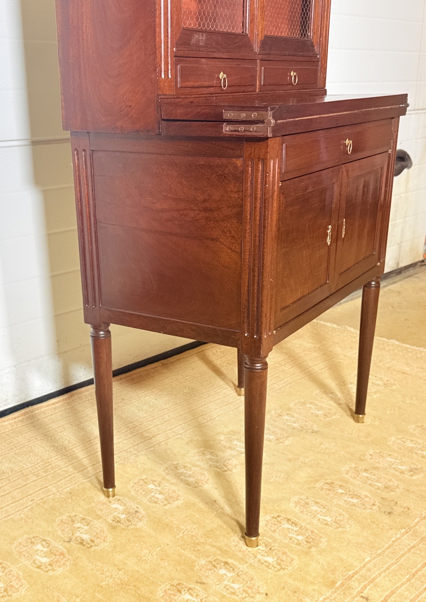 Cabinet Louis 16 , Estampillé E. AVRIL, Époque XVIIIe Siècle -photo-2