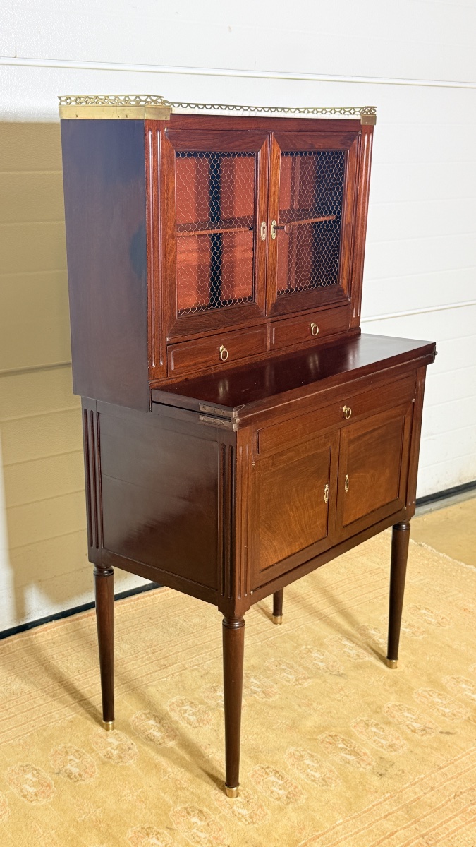 Cabinet Louis 16 , Estampillé E. AVRIL, Époque XVIIIe Siècle -photo-3