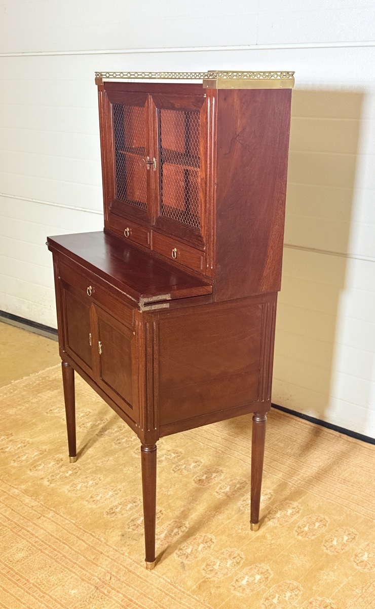 Cabinet Louis 16 , Estampillé E. AVRIL, Époque XVIIIe Siècle -photo-5
