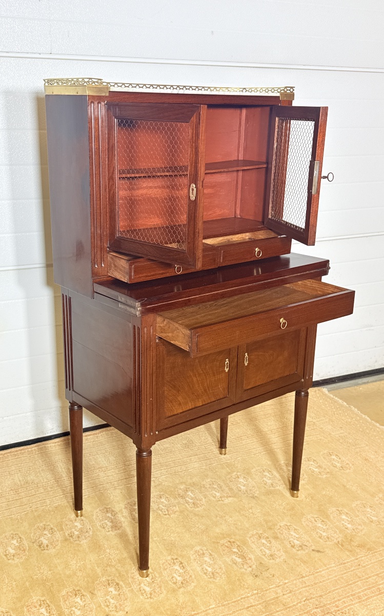 Cabinet Louis 16 , Estampillé E. AVRIL, Époque XVIIIe Siècle -photo-6