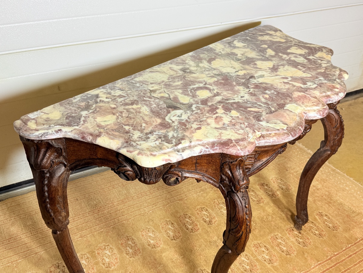 Console en Arbalète , Époque Régence vers 1720 / 1730 , début XVIIIe -photo-4