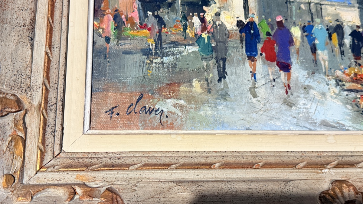 Quai aux Fleurs à Paris ,  signé Fernand CLAVER ( 1918-1961 )-photo-4